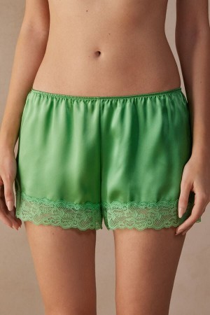 Intimissimi Silk Shorts Groen | NLZDE41533